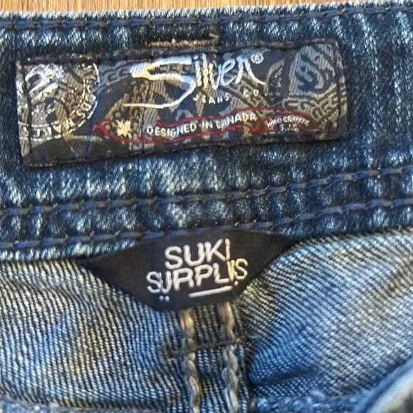 SILVER Suki Surplus bootcut distressed blue jeans - Picture 2 of 10